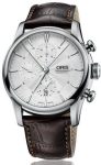 Oris Watch Artelier Chronograph Leather D - Silver