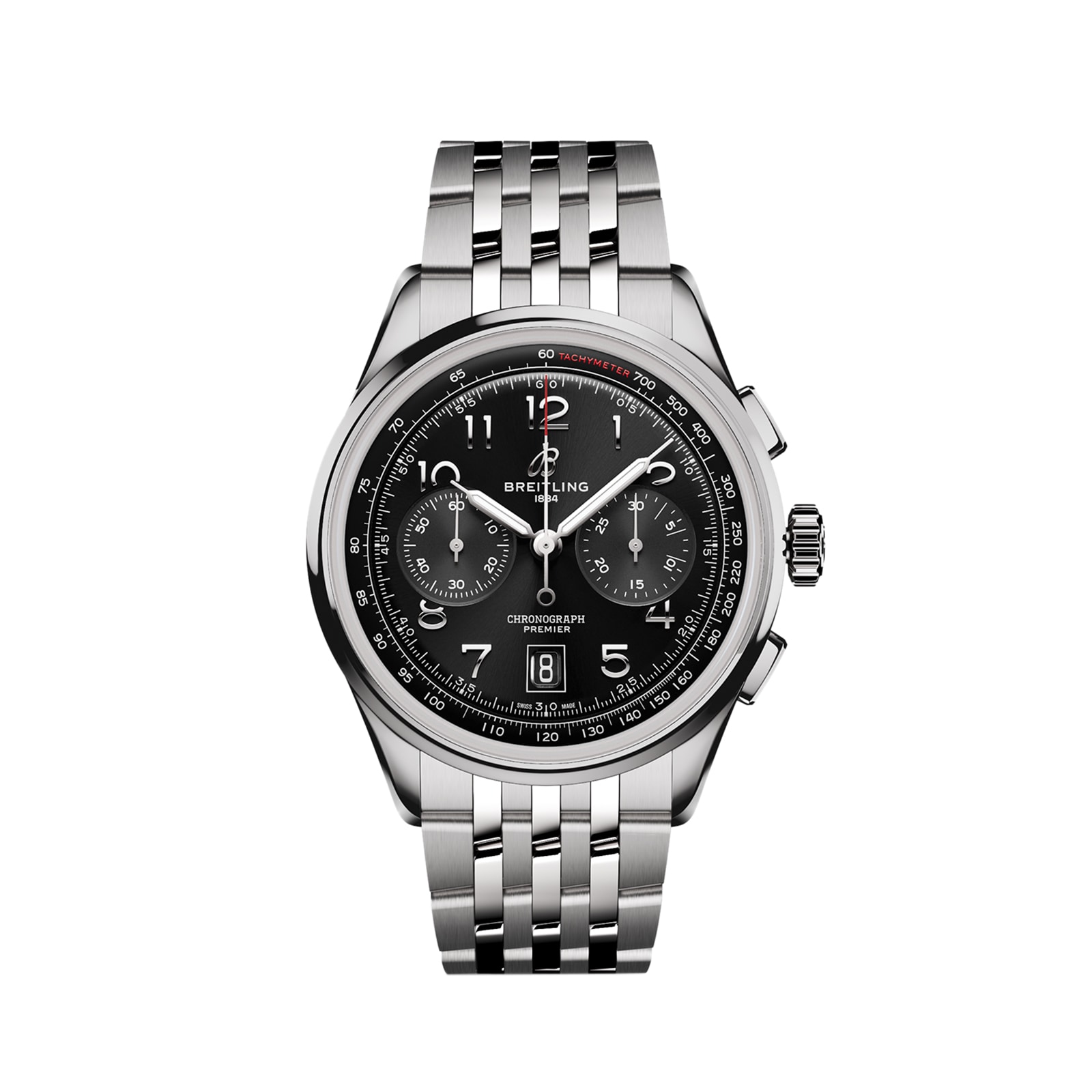 Premier B01 Chronograph 42mm Mens Watch Black Stainless Steel Premier B01 Chronograph 42mm Mens Watch Black Stainless Steel