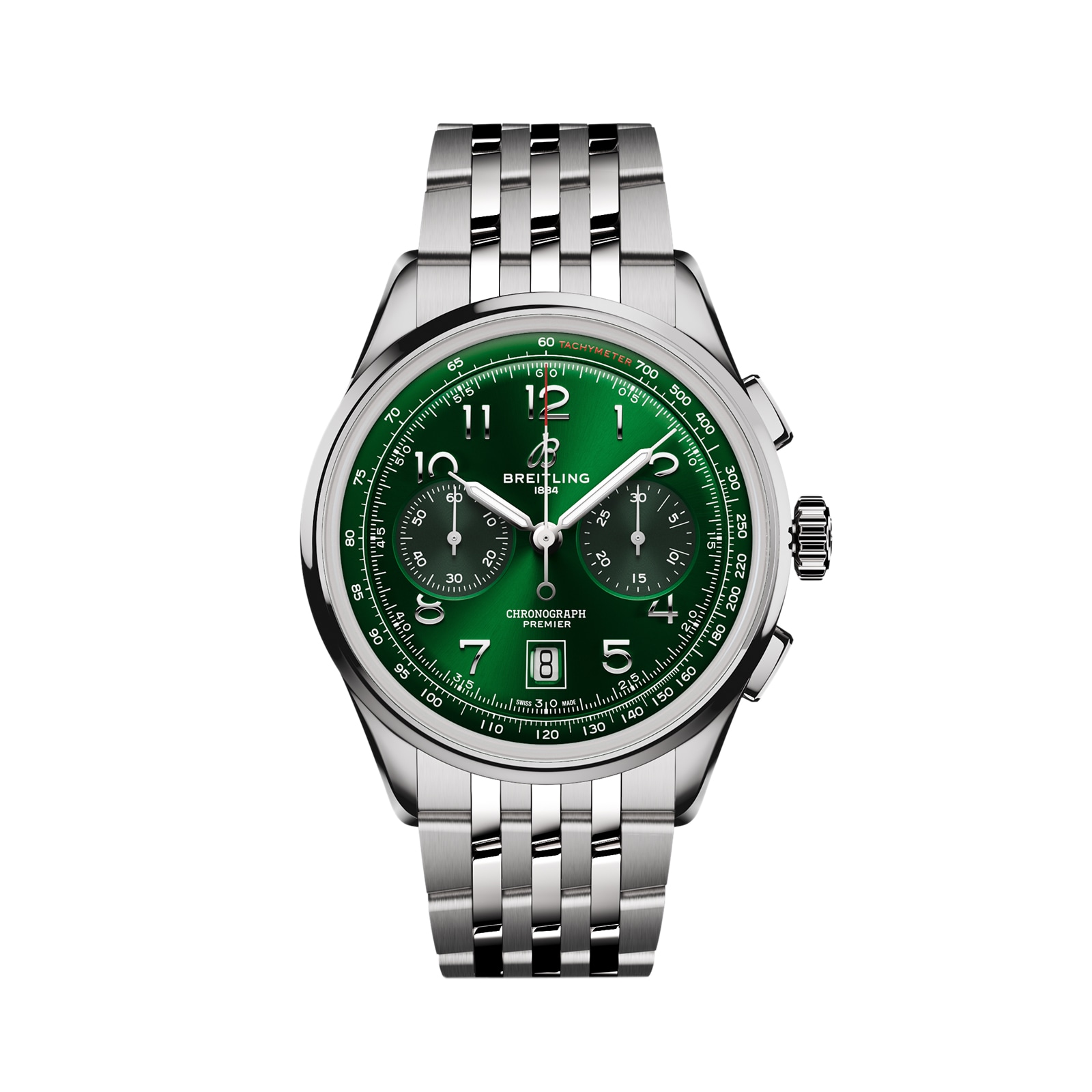 Premier B01 Chronograph 42mm Mens Watch Green Stainless Steel Premier B01 Chronograph 42mm Mens Watch Green Stainless Steel