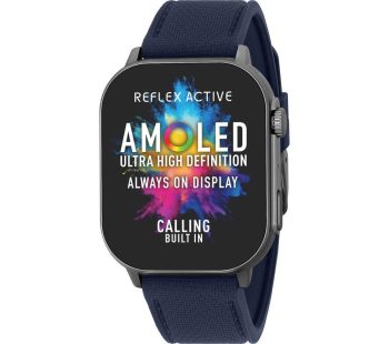 REFLEX ACTIVE Series 29 Smart Calling Watch - Navy Blue, Silicone Strap, Black,Blue
