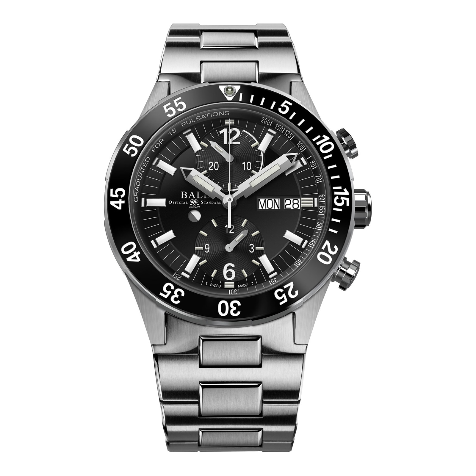 Roadmaster Rescue Chronograph 42mm Limited Edition Mens Watch Black Roadmaster Rescue Chronograph 42mm Limited Edition Mens Watch Black