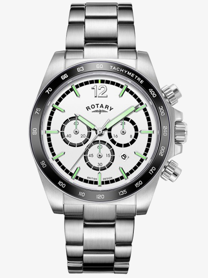 Rotary Mens Henley Chronograph White Dial Watch GB05440/02 Rotary Mens Henley Chronograph White Dial Watch GB05440/02
