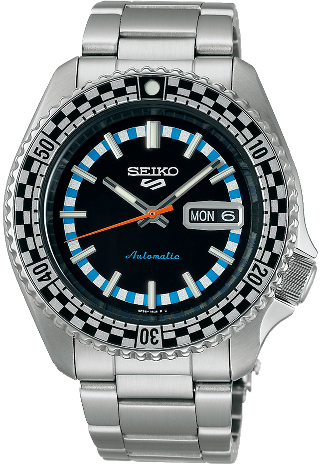 Seiko 5 Sports Black And White Checker Flag Special Edition Seiko 5 Sports Black And White Checker Flag Special Edition