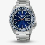 Seiko 5 Sports Petrol Blue Checker Flag Special Edition Watch SRPK65K1