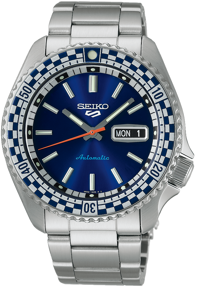 Seiko 5 Sports Petrol Blue Checkered Flag Special Edition Seiko 5 Sports Petrol Blue Checkered Flag Special Edition