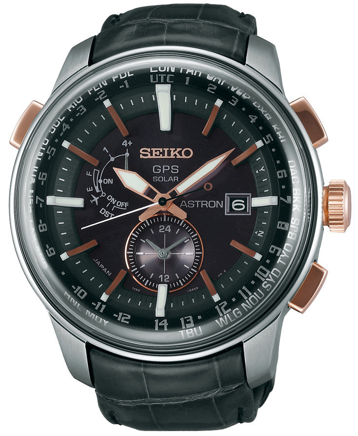 Seiko Astron Watch GPS Solar Chronograph - Black Seiko Astron Watch GPS Solar Chronograph - Black