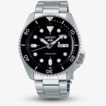 Seiko Mens 5 Sports Automatic Black Bracelet Watch SRPD55K1