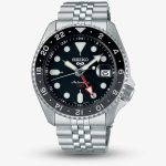 Seiko Mens 5 Sports 'Black Grape' GMT SKX Re-Interpretation Watch SSK001K1