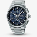 Seiko Mens Astron GPS Solar Chronograph Blue Dial Watch SSH161J1