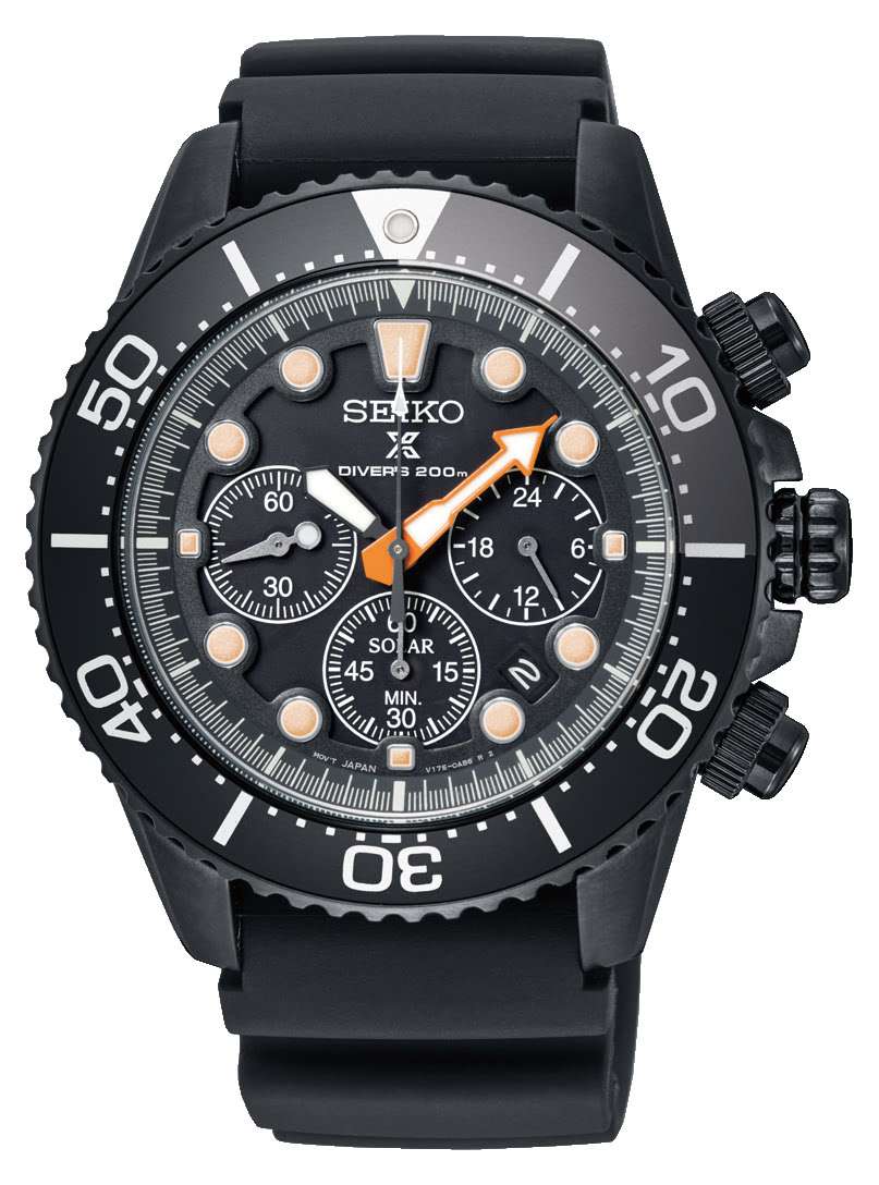 Seiko Prospex Solar Black Series Limited Edition Men's Diver's Chronograph SSC673P1 Seiko Prospex Solar Black Series Limited Edition Men's Diver's Chronograph SSC673P1