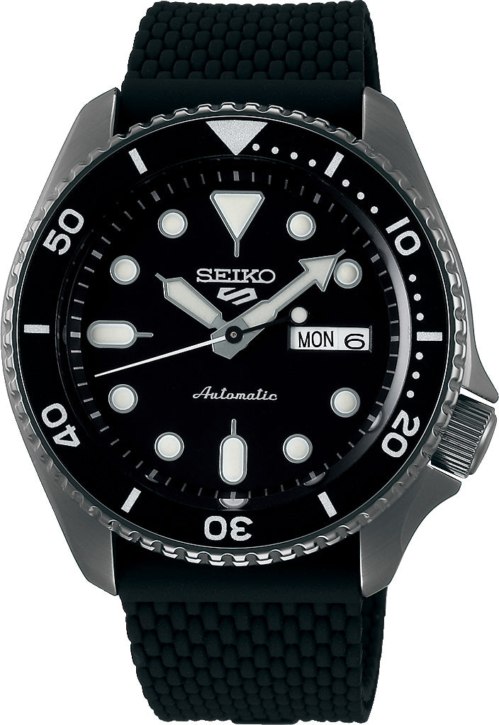 Seiko Watch 5 Sports Mens - Black Seiko Watch 5 Sports Mens - Black
