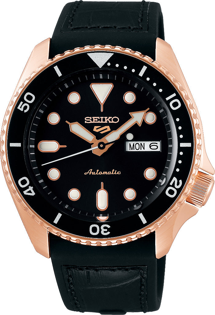 Seiko Watch 5 Sports Mens - Black Seiko Watch 5 Sports Mens - Black