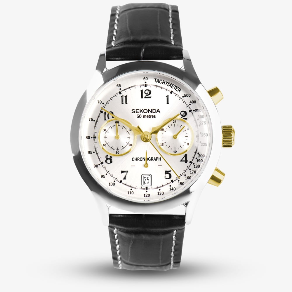 Sekonda Archer Silver Chronograph Watch 30235 Sekonda Archer Silver Chronograph Watch 30235