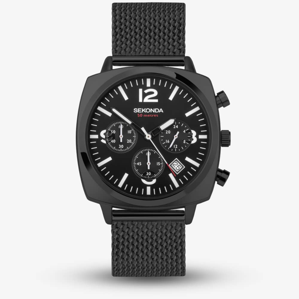Sekonda Mens Airborne Black Chronograph Watch 30102 Sekonda Mens Airborne Black Chronograph Watch 30102