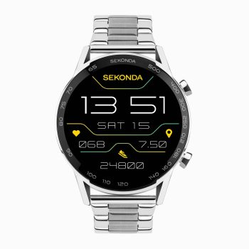 Sekonda Sekonda Active Plus Smart Watch | Silver Alloy Case & Stainless Steel Bracelet | 30177