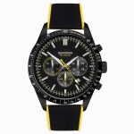 Sekonda Sekonda Velocity Chronograph Men's Watch | Black Stainless Steel Case & Black Canvas Strap with Black Dial | 30018
