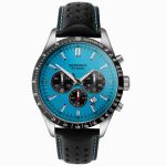 Sekonda Sekonda Velocity Chronograph Men’s Watch | Stainless Steel Case & Black Leather Strap with Blue Dial | 30019