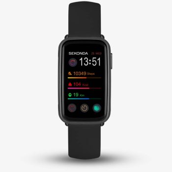 Sekonda Track Black Rubber Strap Smart Watch 30171
