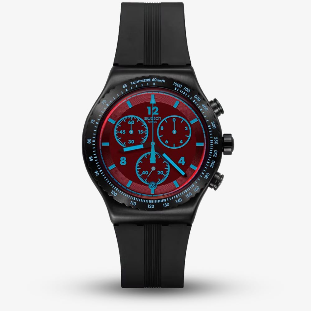 Swatch Crimson Mystique Chronograph Watch YVB417 Swatch Crimson Mystique Chronograph Watch YVB417