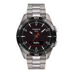 T-Touch Connect Sport 44mm Unisex Watch Black With Titanium Strap
