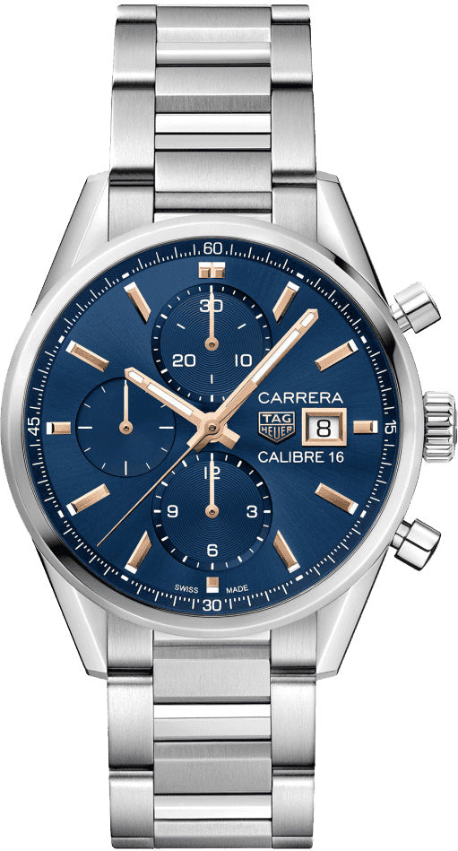 TAG Heuer Watch Carrera Calibre 16 Chronograph - Blue TAG Heuer Watch Carrera Calibre 16 Chronograph - Blue