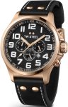 TW Steel Watch Pilot Rose Gold PVD Chronograph 45mm - Black