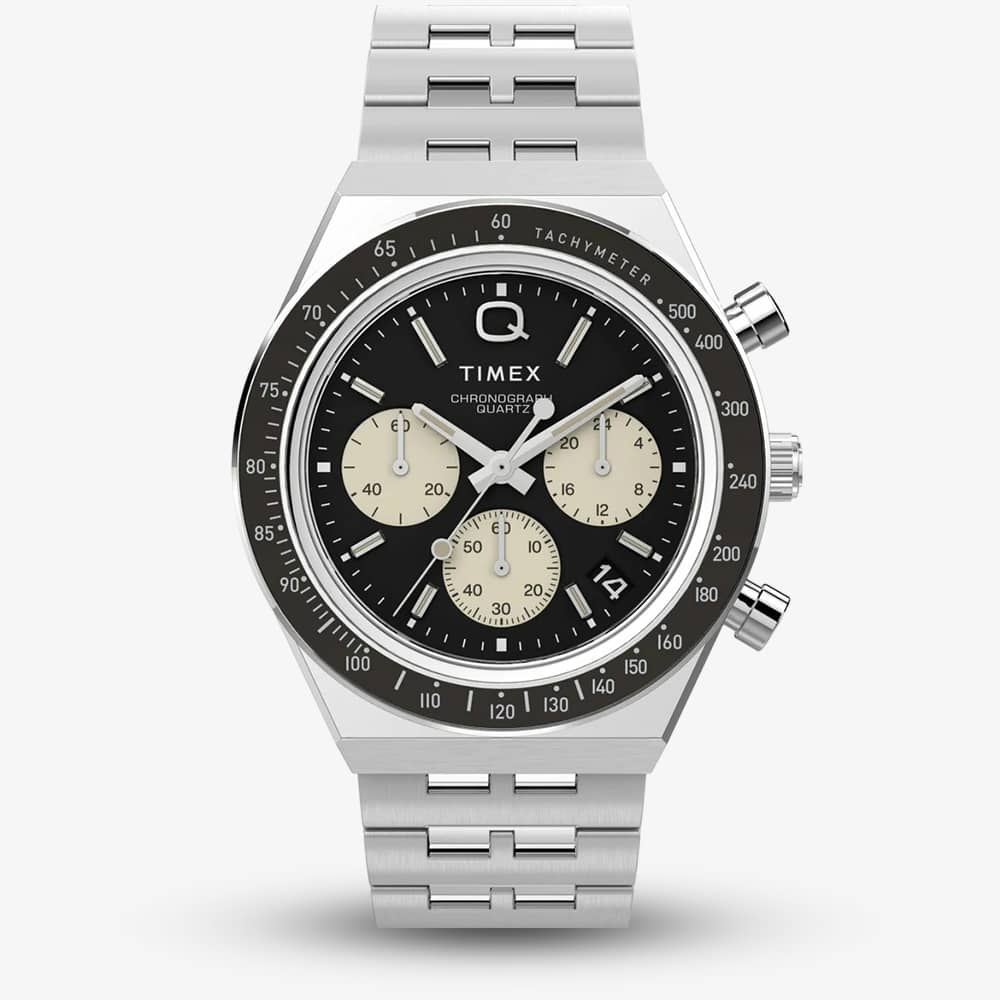 Timex Q Chronograph Black Watch TW2V42600 Timex Q Chronograph Black Watch TW2V42600