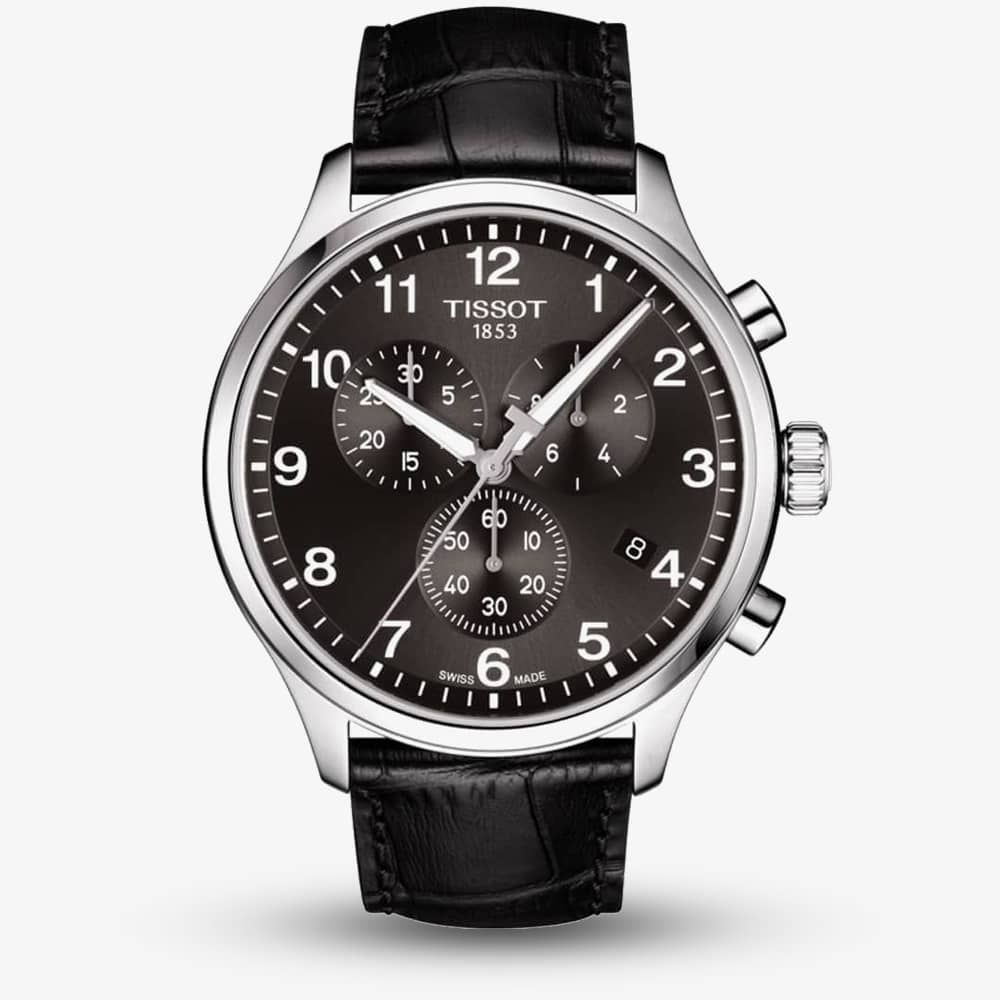 Tissot Mens T-Sport Chrono XL Classic Black Leather Strap Watch T116.617.16.057.00 Tissot Mens T-Sport Chrono XL Classic Black Leather Strap Watch T116.617.16.057.00