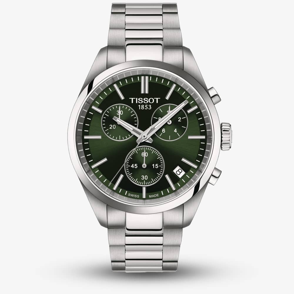 Tissot PR 100 Dark Green Chronograph Watch T150.417.11.091.00 Tissot PR 100 Dark Green Chronograph Watch T150.417.11.091.00