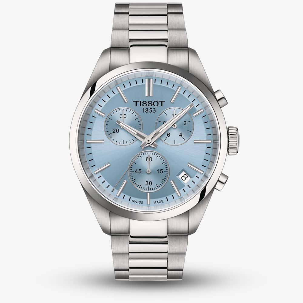 Tissot PR 100 Light Blue Chronograph Watch T150.417.11.351.00 Tissot PR 100 Light Blue Chronograph Watch T150.417.11.351.00
