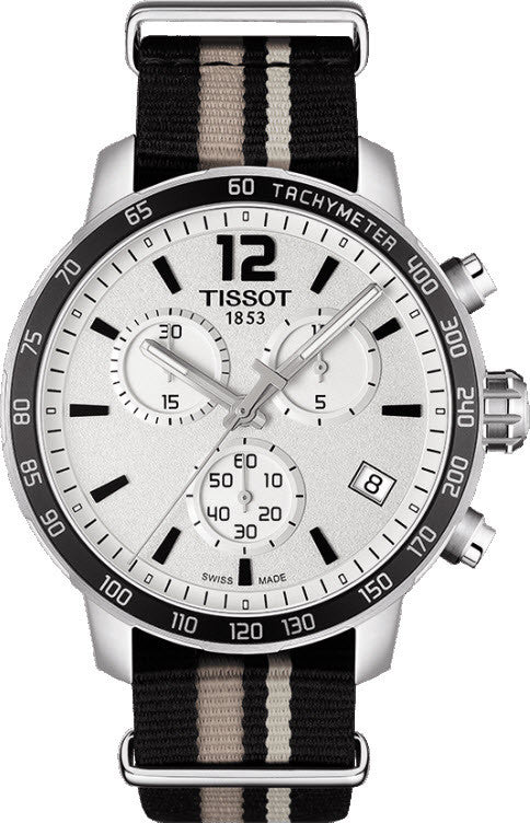 Tissot Watch Quickster Chronograph Nato D - Silver Tissot Watch Quickster Chronograph Nato D - Silver