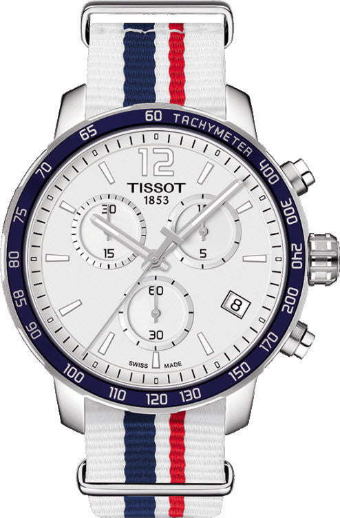Tissot Watch Quickster Chronograph Nato - Silver Tissot Watch Quickster Chronograph Nato - Silver