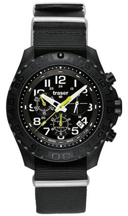 Traser H3 Watch Outdoor Pioneer Chronograph Nato - Black Traser H3 Watch Outdoor Pioneer Chronograph Nato - Black