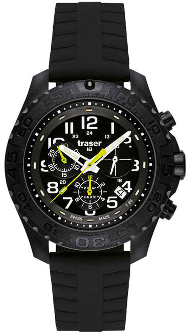 Traser H3 Watch Tactical Adventure P96 Outdoor Pioneer Chronograph - Black Traser H3 Watch Tactical Adventure P96 Outdoor Pioneer Chronograph - Black