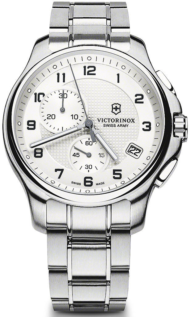 Victorinox Swiss Army Watch Officers Chronograph D - Silver Victorinox Swiss Army Watch Officers Chronograph D - Silver