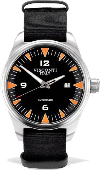Visconti Watch Roma 60s Time Only Sport - Black