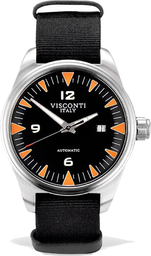 Visconti Watch Roma 60s Time Only Sport - Black Visconti Watch Roma 60s Time Only Sport - Black