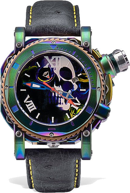 Visconti Watch Sport Dive Skull & Roses Red Green - Blue Visconti Watch Sport Dive Skull & Roses Red Green - Blue