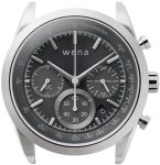 Wena By Sony Watch Head Solar Chronograph Silver – Black