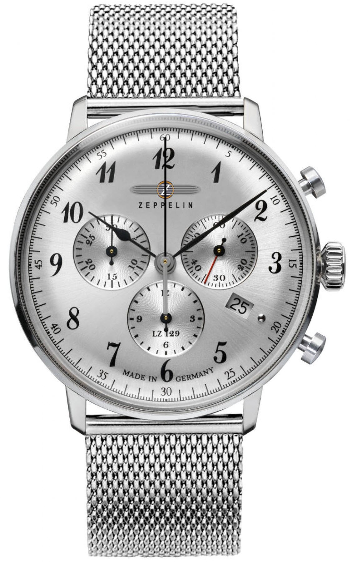 Zeppelin Watch LZ 129 Hindenburg Chronograph - Silver Zeppelin Watch LZ 129 Hindenburg Chronograph - Silver