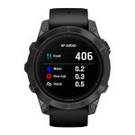 epix™ Pro (Gen 2) - Sapphire Edition 47mm Carbon Grey DLC Titanium with Black Band Smart Watch