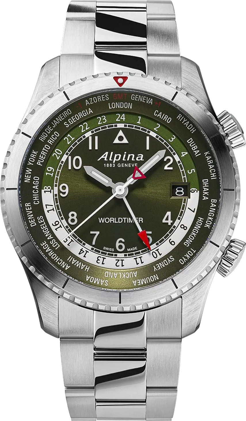 Alpina Alpina Starter Pilot Quartz Worldtimer D Alpina Alpina Starter Pilot Quartz Worldtimer D