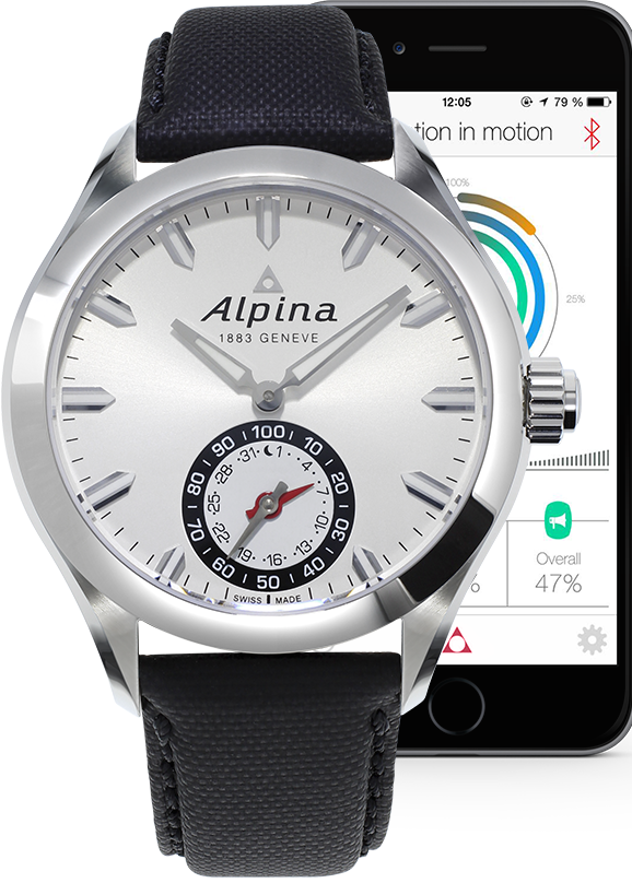 Alpina Horological Smartwatch Motion X Quartz D - Silver Alpina Horological Smartwatch Motion X Quartz D - Silver