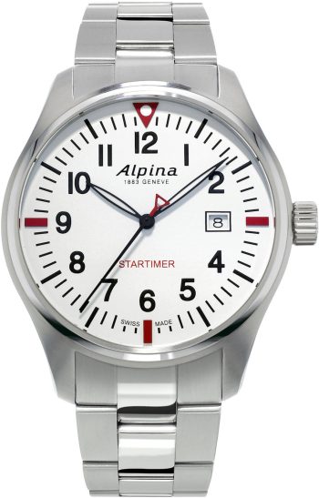 Alpina Watch Startimer Pilot Quartz - Silver
