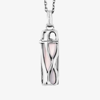 Angel Whisperer Powerful Stone Rose Quartz Small Necklace ERN-HEAL-RQ-S