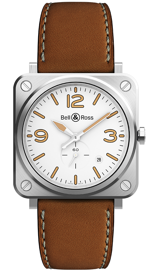 Bell & Ross Watch BRS Quartz White Heritage - White Bell & Ross Watch BRS Quartz White Heritage - White