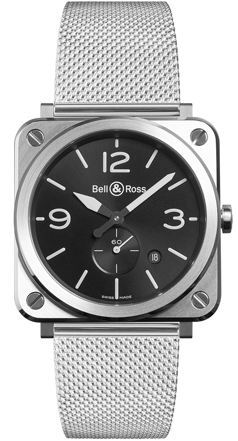 Bell & Ross Watch BRS Steel Quartz - Black Bell & Ross Watch BRS Steel Quartz - Black