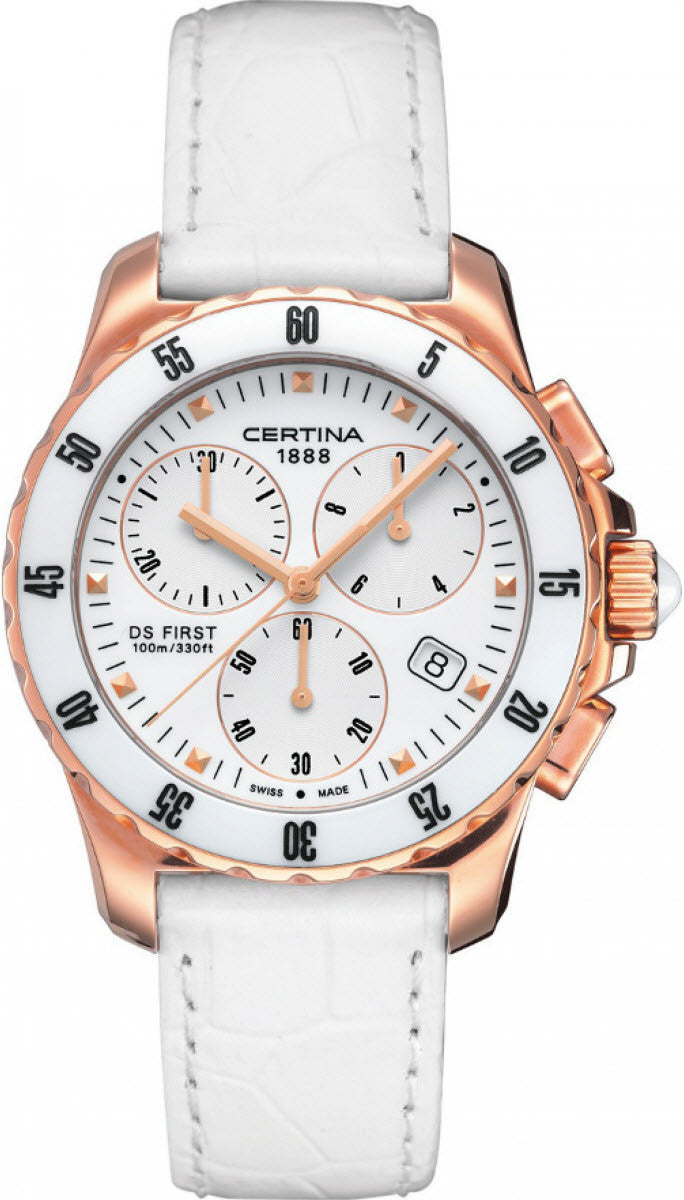 Certina DS First Lady Ceramic Chrono Quartz Watch Certina DS First Lady Ceramic Chrono Quartz Watch