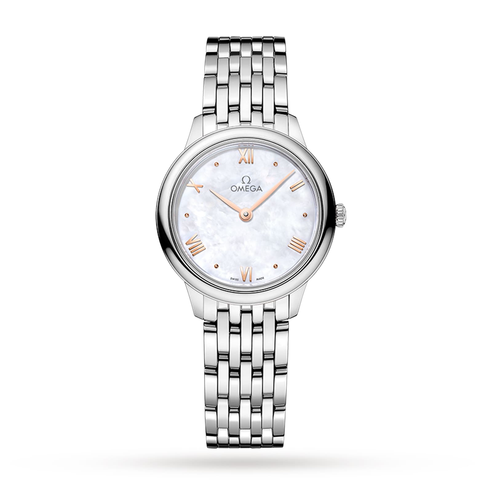 De Ville Prestige Quartz 27.5mm Ladies Watch White De Ville Prestige Quartz 27.5mm Ladies Watch White