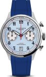 Duckworth Prestex Lostock Blue 40mm Quartz Chronograph Blue Rubber Watch